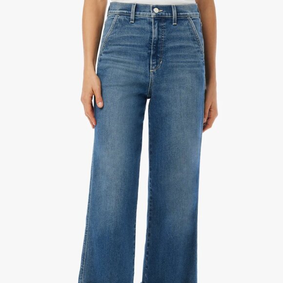 NEW JOE'S The Trixie Denim women Trousers With Wide Cuffs in medium wash 825 7t3 - Picture 3 of 9